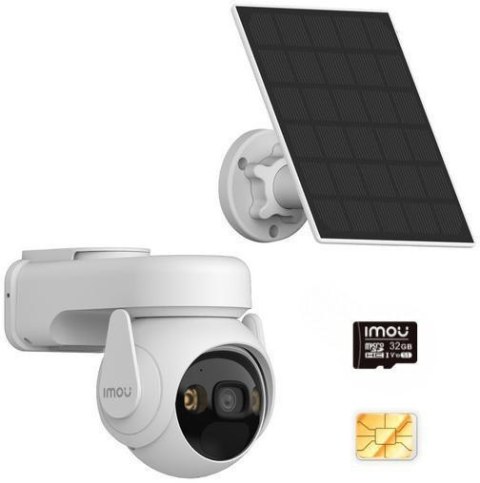 Kamera IP Imou AOV PT Kit 5MP 2.4GHz Wi-Fi i 4G z panelem solarnym, kartą pamięci 32GB i kartą SIM