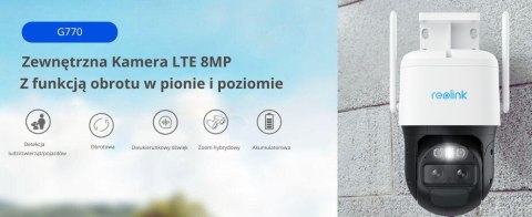Kamera IP Reolink Trackmix Series G770 8MP LTE akomulatorowa z Panelem Solarnym