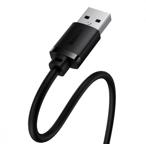 Przedłużacz kabel USB 2.0 1.5m Baseus AirJoy Series - czarny 146053 - 6932172629878