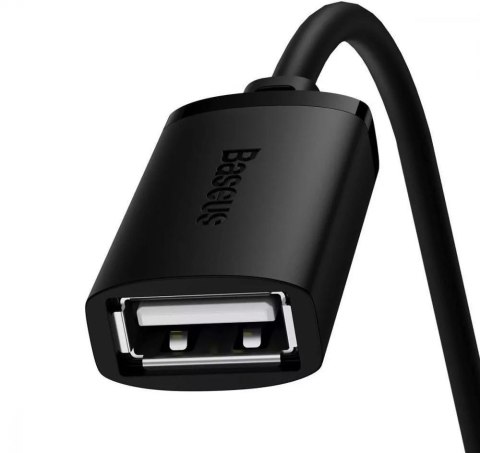 Przedłużacz kabel USB 2.0 1.5m Baseus AirJoy Series - czarny 146053 - 6932172629878