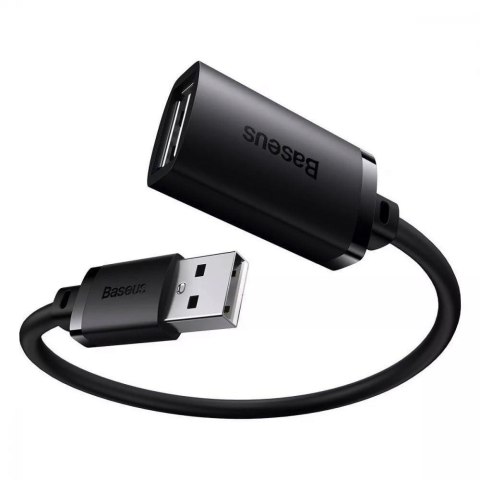 Przedłużacz kabel USB 2.0 1.5m Baseus AirJoy Series - czarny 146053 - 6932172629878
