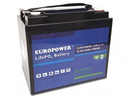 Akumulator LiFePO4 EUROPOWER serii LFP 12,8V 60Ah Bluetooth, mata grzewcza (Żywotność ~4000 cykli)