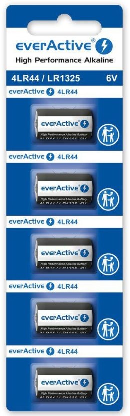 Bateria 4LR44 / LR1325 / 544A everActive 6V (blister 5 szt.)