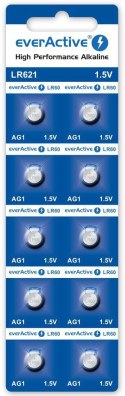 Bateria AG1 / G1 / LR60 / LR621 everActive 1,5V (blister 10 szt.)