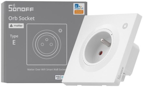 Inteligentne gniazdko ścienne Sonoff WS01TPE-E WiFi (typ E)