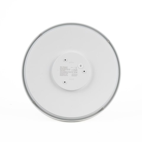 Oprawa sufitowa plafoniera V-TAC 24W LED SAMSUNG CHIP okrągły 35cm natynkowy pilot czujnik ruchu IP44 biały VT-8624S 4000K 2500l