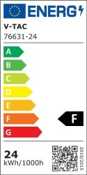 Oprawa sufitowa plafoniera V-TAC 24W LED SAMSUNG CHIP okrągły 35cm natynkowy pilot czujnik ruchu IP44 biały VT-8624S 4000K 2500l