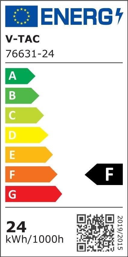 Oprawa sufitowa plafoniera V-TAC 24W LED SAMSUNG CHIP okrągły 35cm natynkowy pilot czujnik ruchu IP44 biały VT-8624S 4000K 2500l