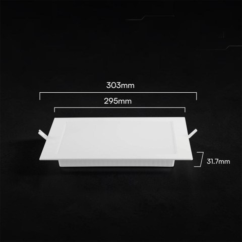 Panel wpuszczany downlight V-TAC 18W LED CREE CHIP kwadrat 295x295mm VT-61024CCT 3000K-4000K-6500K 2640lm 6 lat gwarancji