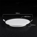 Panel wpuszczany downlight V-TAC 18W LED CREE CHIP okrągły 220x28mm VT-61018CCT 3000K-4000K-6500K 1980lm 6 lat gwarancji