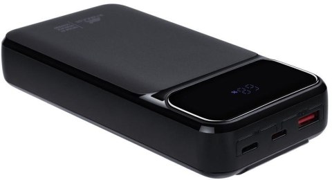 Powerbank Rivacase 20000mAh 22.5W PD 2x USB-C 1x USB-A VA2221 czarny + kabel USB-C i Lightning