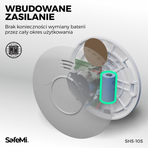 SAFEMI Czujnik dymu - WiFi - Gwarancja 3 lata SHS-10W
