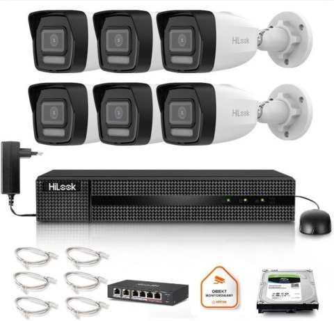 Zestaw monitoringu Hilook 4x IPC-B140HA-LU z dyskiem 2TB
