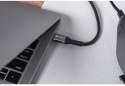 KABEL USB-C / USB-C Forcell F-Energy Cafule 120 cm 240 W 5A PD QC 4.0 CZARNY W OPLOCIE