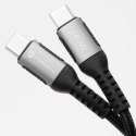 KABEL USB-C / USB-C Forcell F-Energy Cafule 50 cm 240 W 5A PD QC 4.0 CZARNY W OPLOCIE