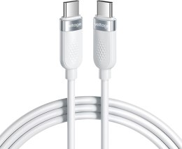 Kabel USB-C / USB-C Voltage Silicone 100W PD 100cm biały