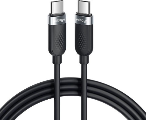 Kabel USB-C / USB-C Voltage Silicone 100W PD 100cm czarny