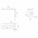 Kątownik PSG 60.041 rolki prowadzącej 100x60mm