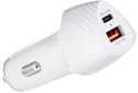 ŁADOWARKA SAMOCHODOWA Forcell Carbon CC50-1A1C 38 W 1x USB-C 1x USB-A PD 3.0 QC 3.0 BIAŁA