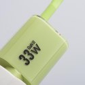 ŁADOWARKA SIECIOWA Forcell F-Energy GaN III VT-41 33 W 1x USB-C 1x USB-A PD 3.0 QC 4.0 ZIELONA