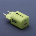 ŁADOWARKA SIECIOWA Forcell F-Energy GaN III VT-41 33 W 1x USB-C 1x USB-A PD 3.0 QC 4.0 ZIELONA