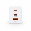Ładowarka sieciowa Voltage GaN Charger 67W PD 3.0 QC 3.0 USB-A 2x USB-C biała