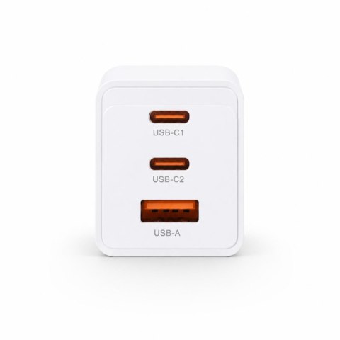 Ładowarka sieciowa Voltage GaN Charger 67W PD 3.0 QC 3.0 USB-A 2x USB-C biała