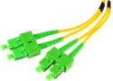 OPTIX PATCHCORD ŚWIATŁOWODOWY SM DUPLEX 9/125, SC/APC-SC/APC 1m