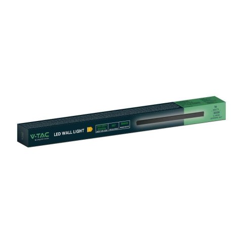 Oprawa ścienna elewacyjna LED linia V-TAC 16W IP65 czarna 100cm VT-1176 4000K 2250lm