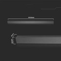 Oprawa ścienna elewacyjna LED linia V-TAC 16W IP65 czarna 100cm VT-1176 4000K 2250lm