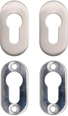 Szyld do zamka PSG 63.453 owalny, 62 x 32mm, nierdzewny