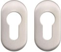 Szyld do zamka PSG 63.453 owalny, 62 x 32mm, nierdzewny