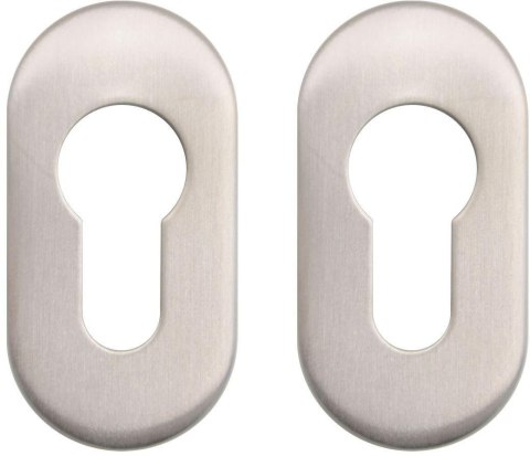Szyld do zamka PSG 63.453 owalny, 62 x 32mm, nierdzewny