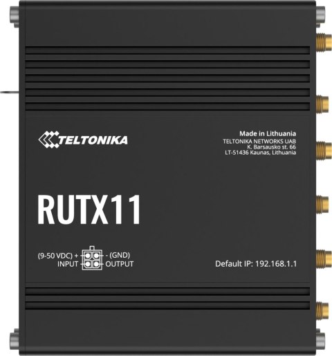 Teltonika RUTX11 router przemysłowy 4G / LTE (RUTX1120B200)