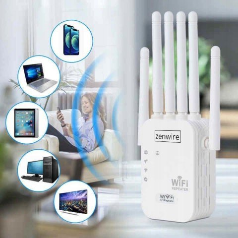 Wzmacniacz Sygnału Repeater WiFi 5 Zewnętrzny Repeater Access Point Zenwire WD-R1201U 1200 Mb/s