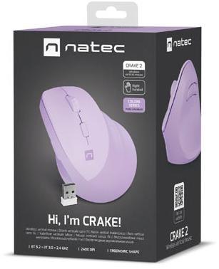 Mysz komputerowa Natec Crake 2 Pure Lavender