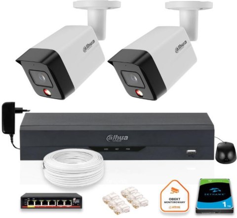 ZESTAW 2 Kamery IP Dahua 6mpx IPC-HFW1639TC-A-IL-0280B-S6 + DYSK ZESTAW 2 Kamery IP Dahua 6mpx IPC-HFW1639TC-A-IL-0280B-S6 + DYSK