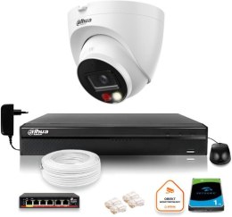 ZESTAW Kamera IP Dahua 8mpx IPC-HDW1839T-A-IL-0280B-S6 + DYSK