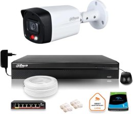 ZESTAW Kamera IP Dahua 8mpx IPC-HFW1839TC-A-IL-0280B-S6 + DYSK
