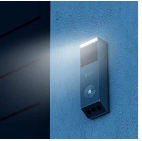 Wideodomofon Ezviz EP3x (3MP+2MP) zasilany bateriami z panelem słonecznym